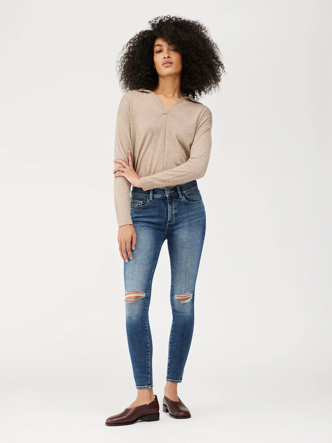 Florence Skinny Mid Rise Instasculpt Ankle Jeans - DL1961