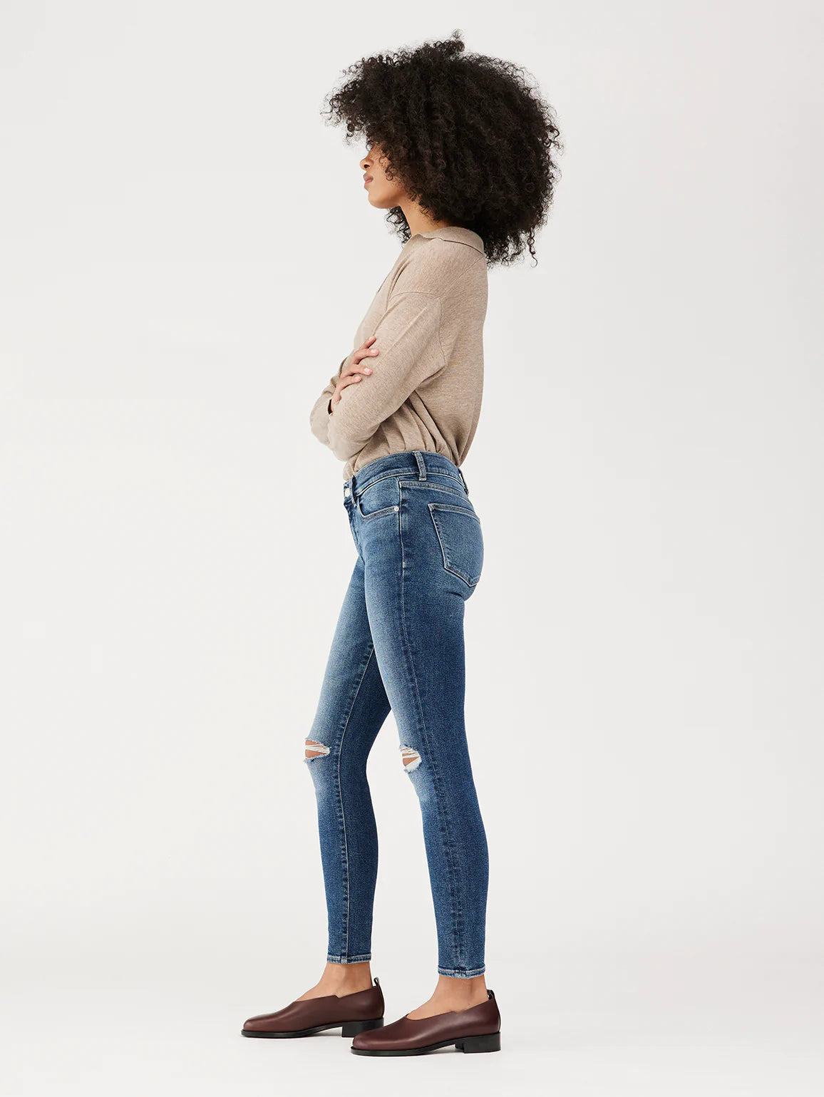 Florence Skinny Mid Rise Instasculpt Ankle Jeans - DL1961