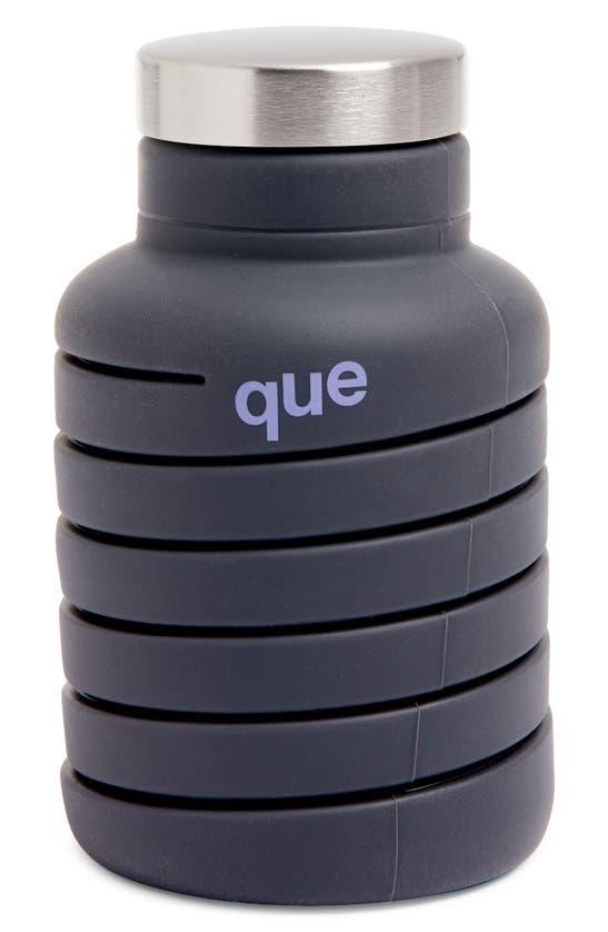 The Collapsible Bottle Metallic Charcoal - que