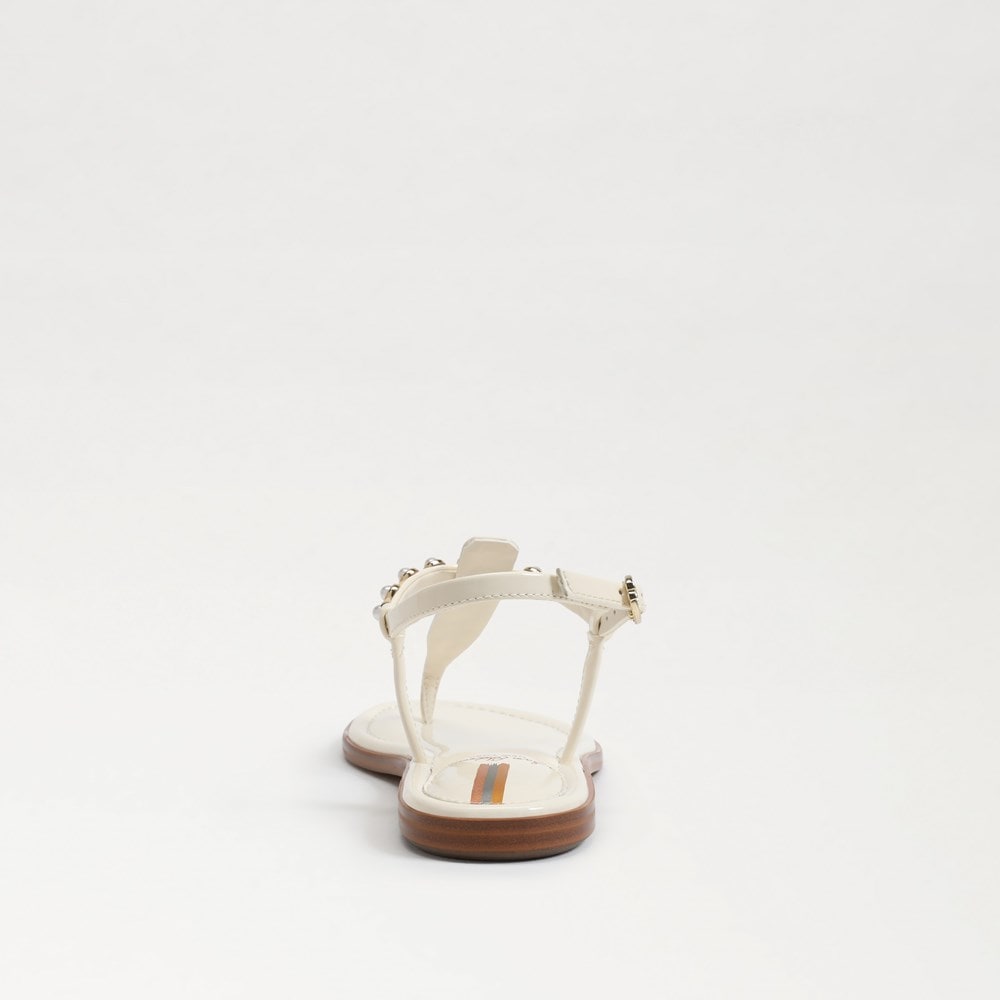 Gigi Pearl Thong Sandal Porcelain - Sam Edelman