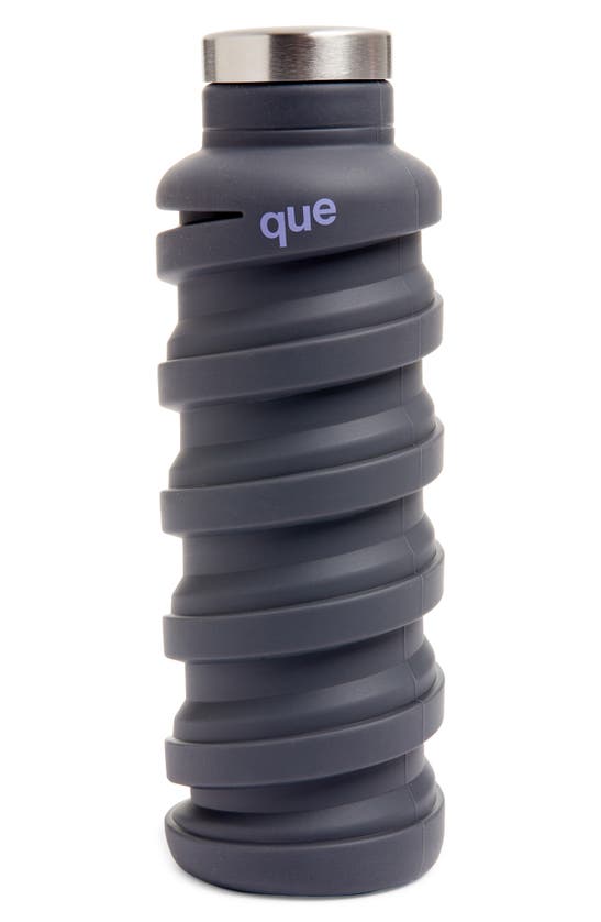 The Collapsible Bottle Metallic Charcoal - que