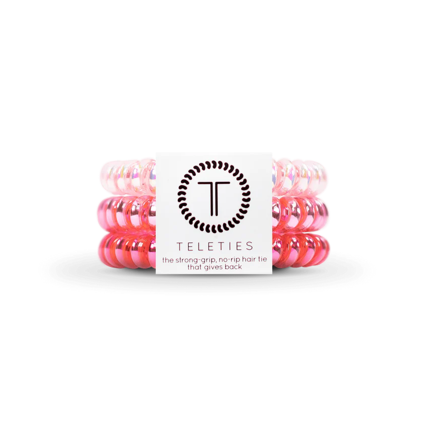 Small Hair Ties Think Pink - TELETIES