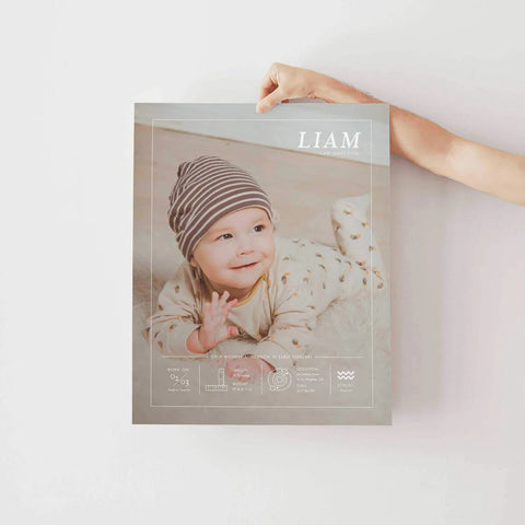 Signature Birth Stat Print