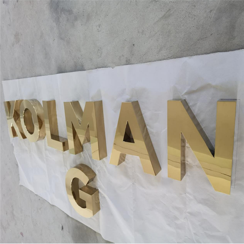 Gold Color Stainless Steel Letters – ZX SIGN