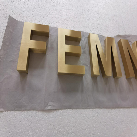 Gold Color Stainless Steel Letters – ZX SIGN