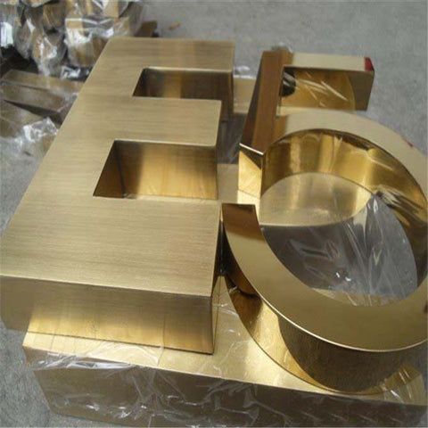 Gold Color Stainless Steel Letters – ZX SIGN