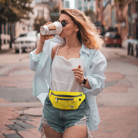 fanny pack, fanny packs for women, belt bag, waist pack, bum bag, waist bag, crossbody bag, hip pack, yellow