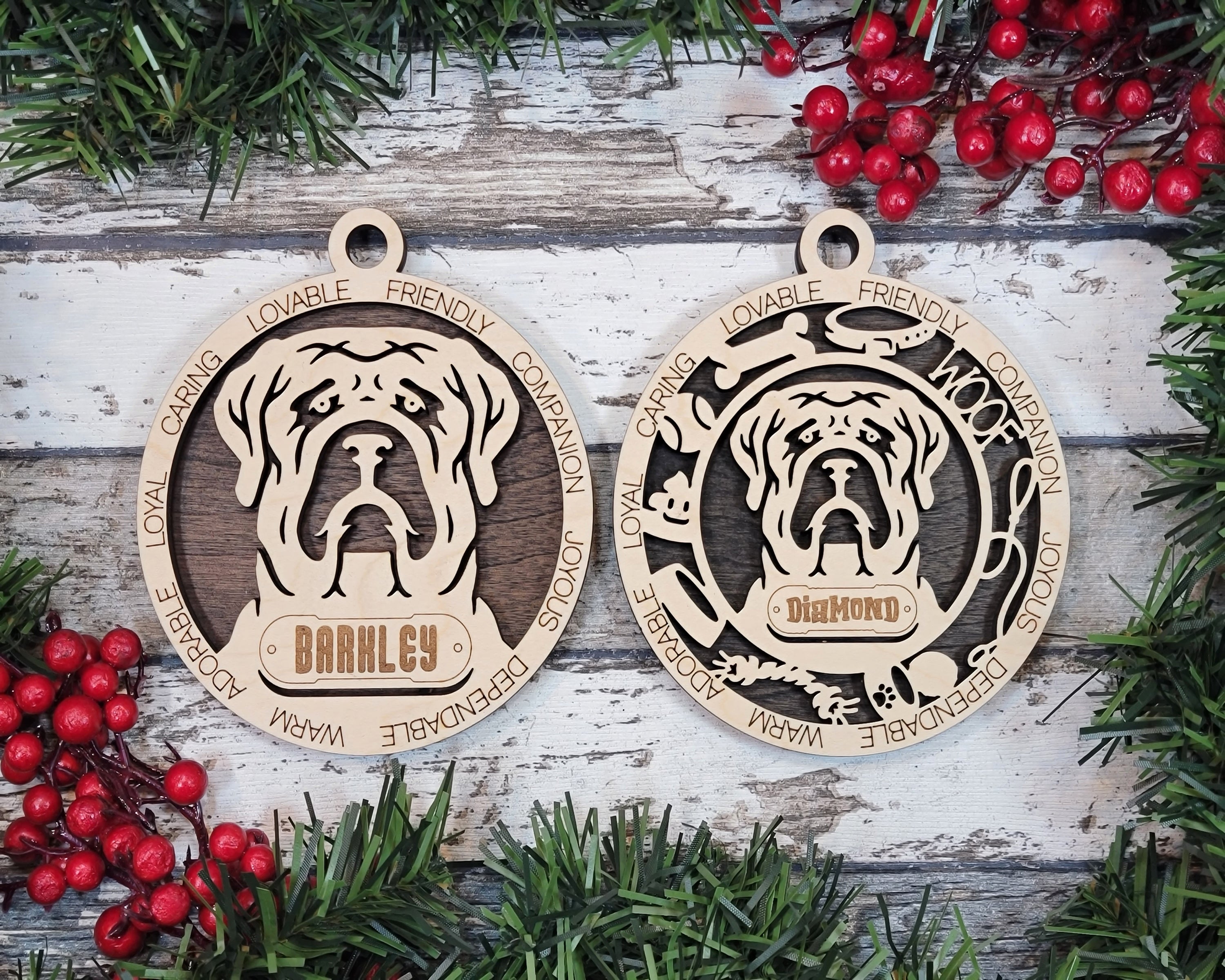 Customizable English Mastiff Ornament