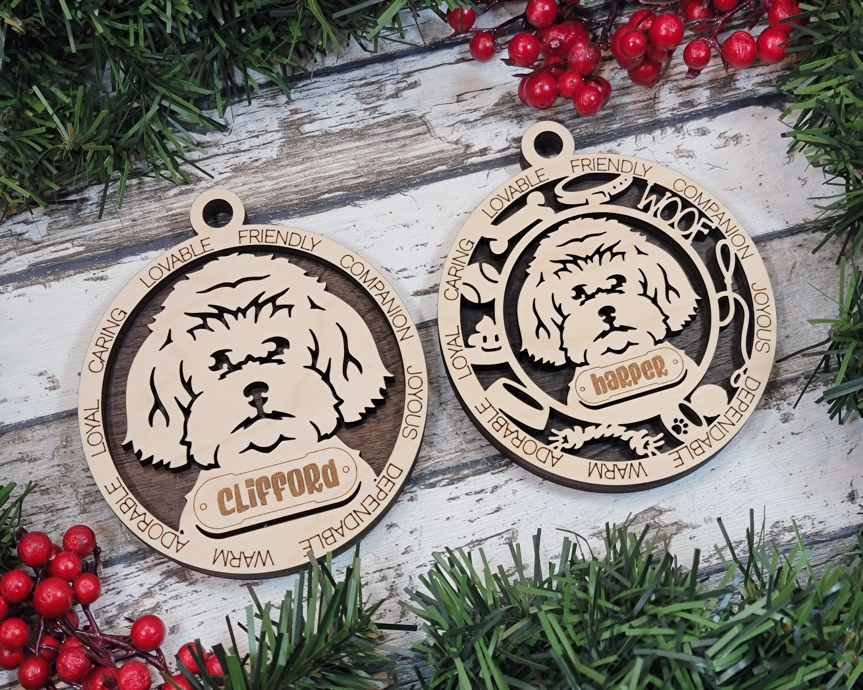 Customizable Maltipoo Ornament