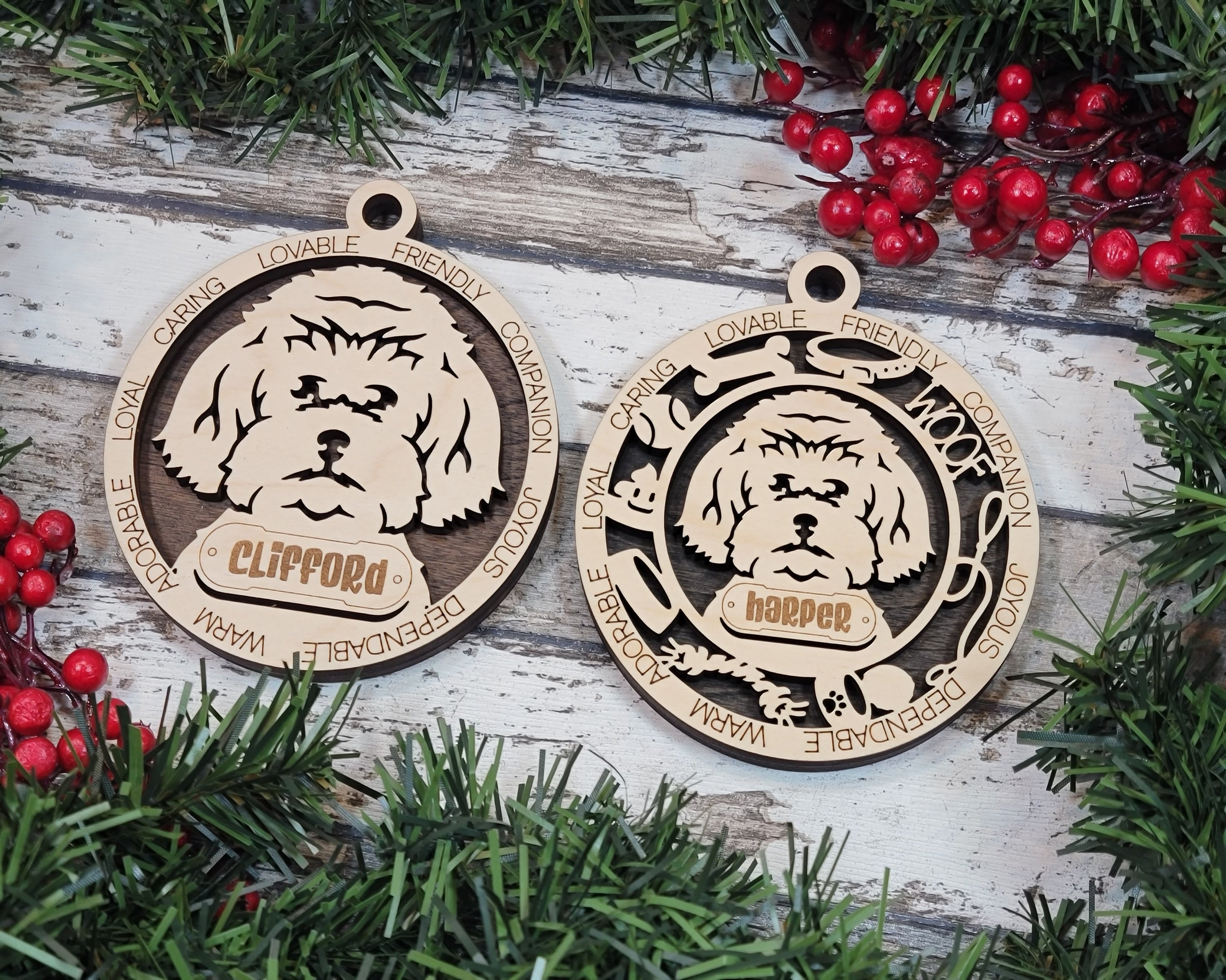 Customizable Maltipoo Ornament