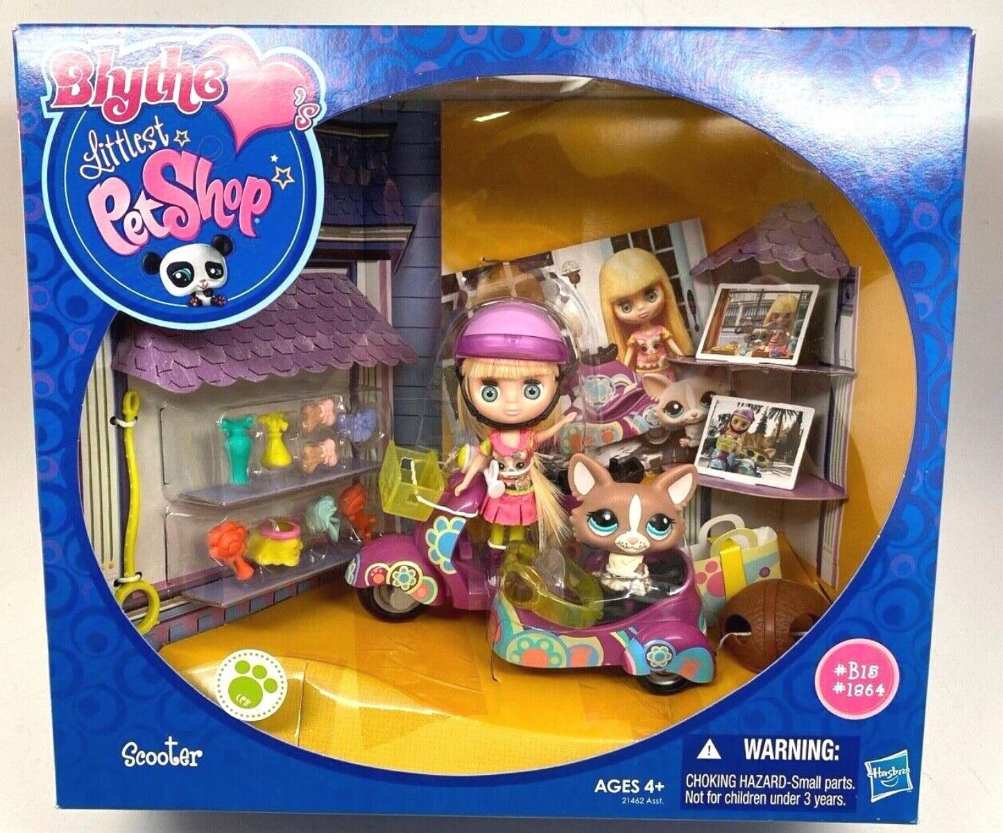 Hasbro Littlest Pet Shop Blythe Scooter Action Figure Set