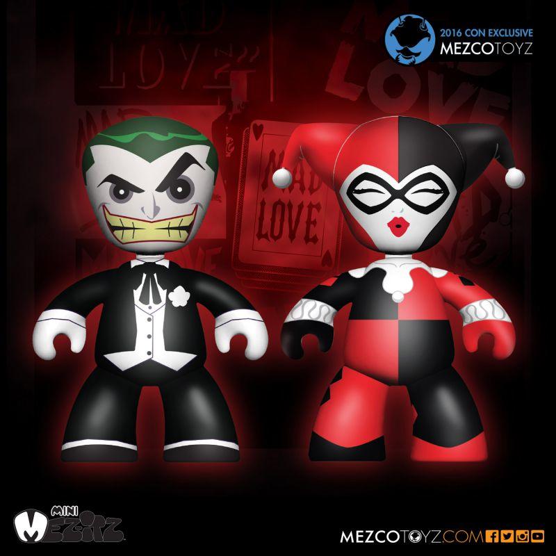 Mezco Toyz 2006 SDCC Mini Mezitz Mad Love The Joker Harley Quinn Trading Figure