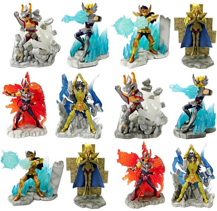 Megahouse Saint Seiya Gold Myth Cloth Candy Toy Appendix Vol Part 1 6 1P 6 2P 12 Trading Figure Set