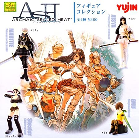 Yujin SR Gashapon ASH Archaic Sealed Heat 4 Collection Figure Set