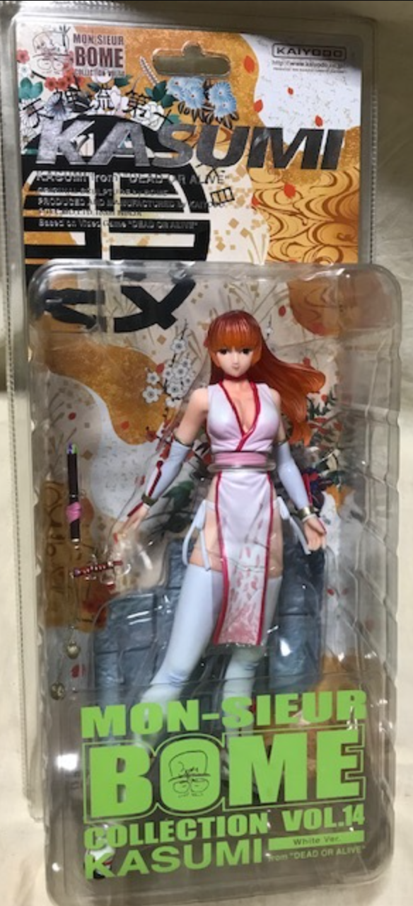 Kaiyodo Monsieur Bome Collection Vol 15 Dead or Alive Kasumi White ver Pvc Figure