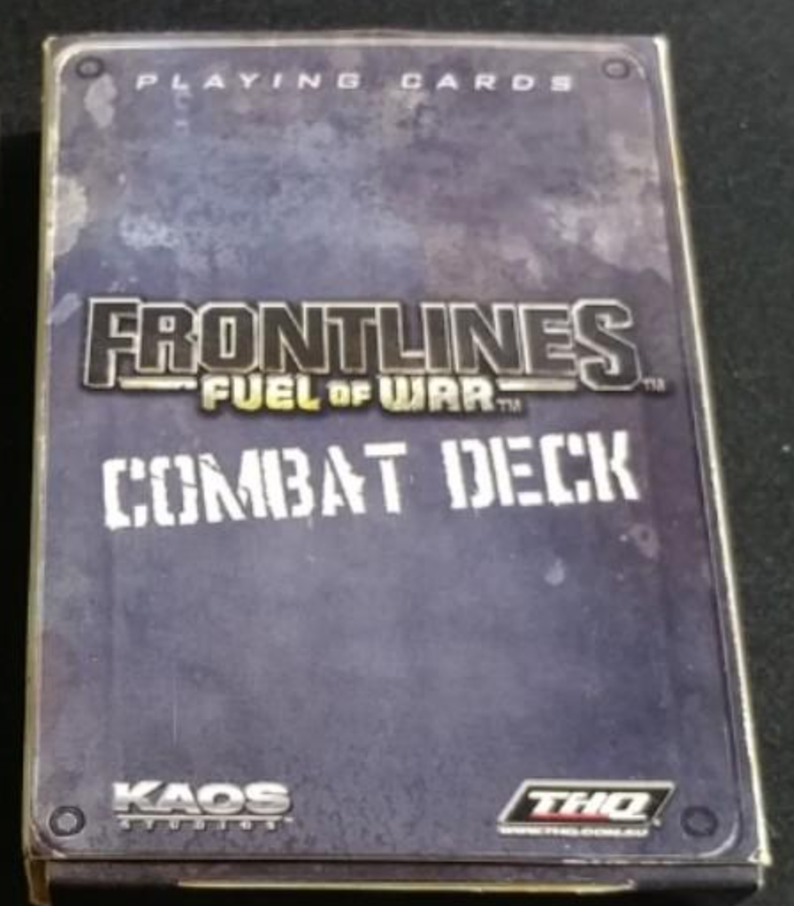 Frontlines Fuel of War Limited Belt & Combat Deck Poker Playing Cards Set