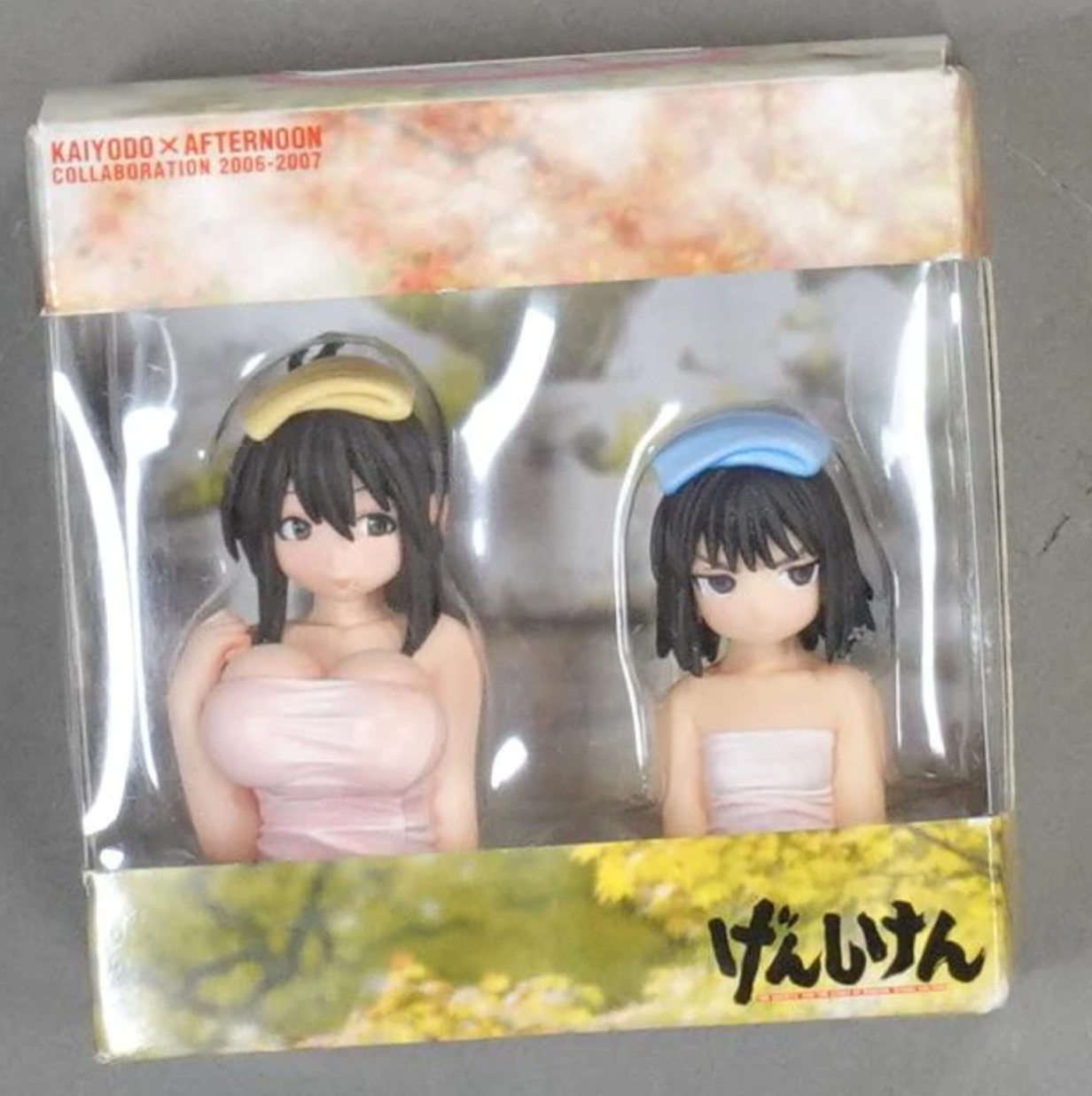 Kaiyodo Afternnon Collaboration 2006-2007 Genshiken Ogiue Chika & Ohno Kanako Bust Pvc Figure