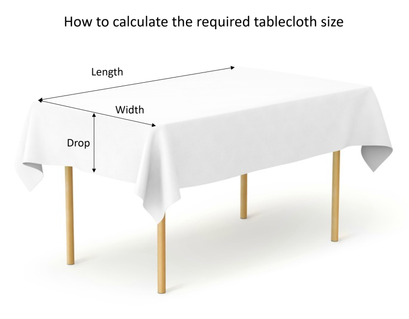 Rectangle Tablecloth Sizes, What Sizes Do Rectangular Tablecloths Come In