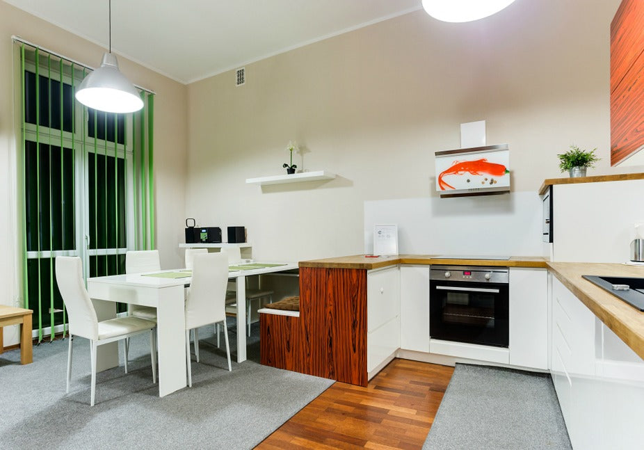 white & black kitchen design