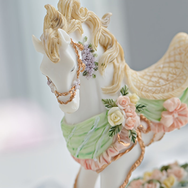 1pc Carousel Music Box, Creative Girlfriend Retro Ornament Romantic Birthday Wedding Gift