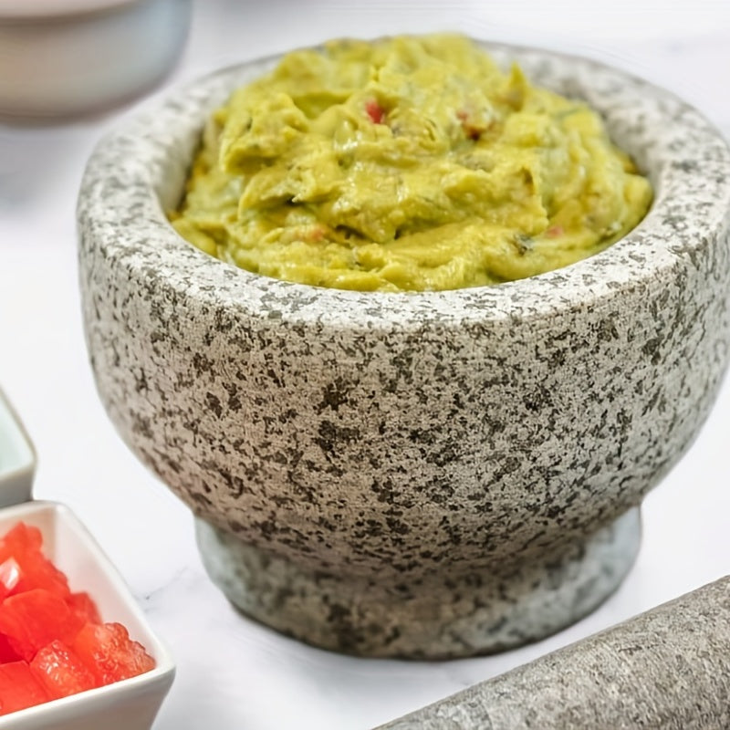 Upgrade Your Kitchen with This 1 Set Garlic Mortar & Pestle - Perfect for Crushing Peppers, Herbs & More!