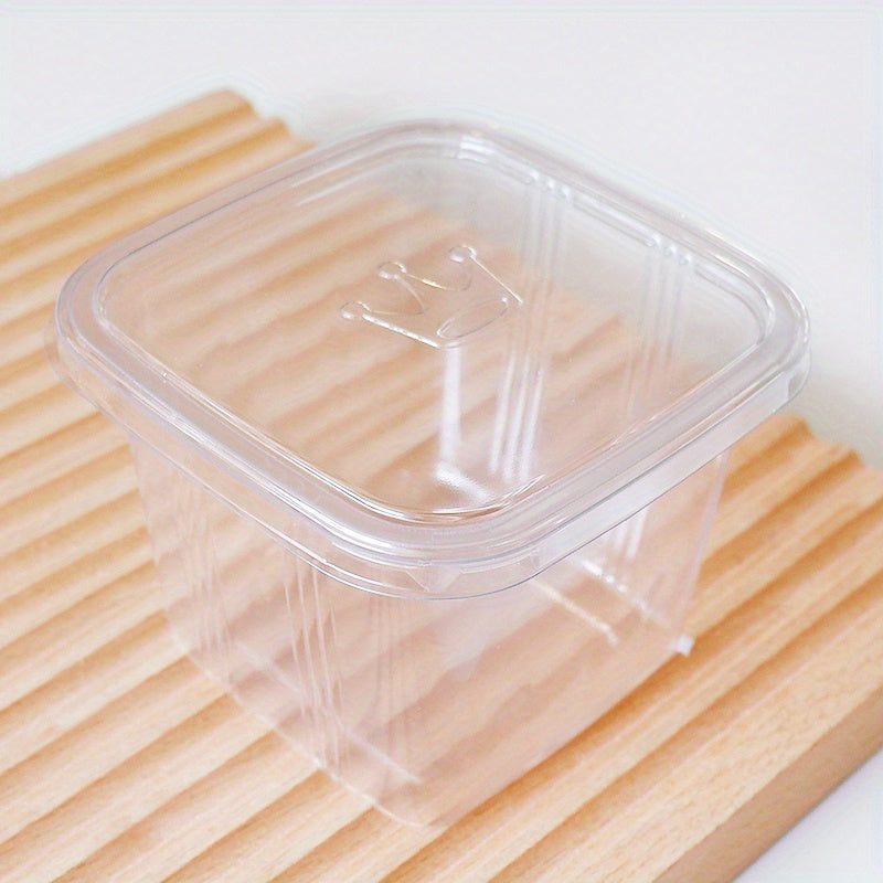 1600pcs, Disposable Plastic Cake Box, Bakery Boxes, Cajas Pasteles, For Cake, Cookies, Pudding And More Pastries, Birthday Party Favor, Wedding Party Gifts, Baking Tools, Kitchen Gadgets, Kitchen Accessories, Home Kitchen Items
