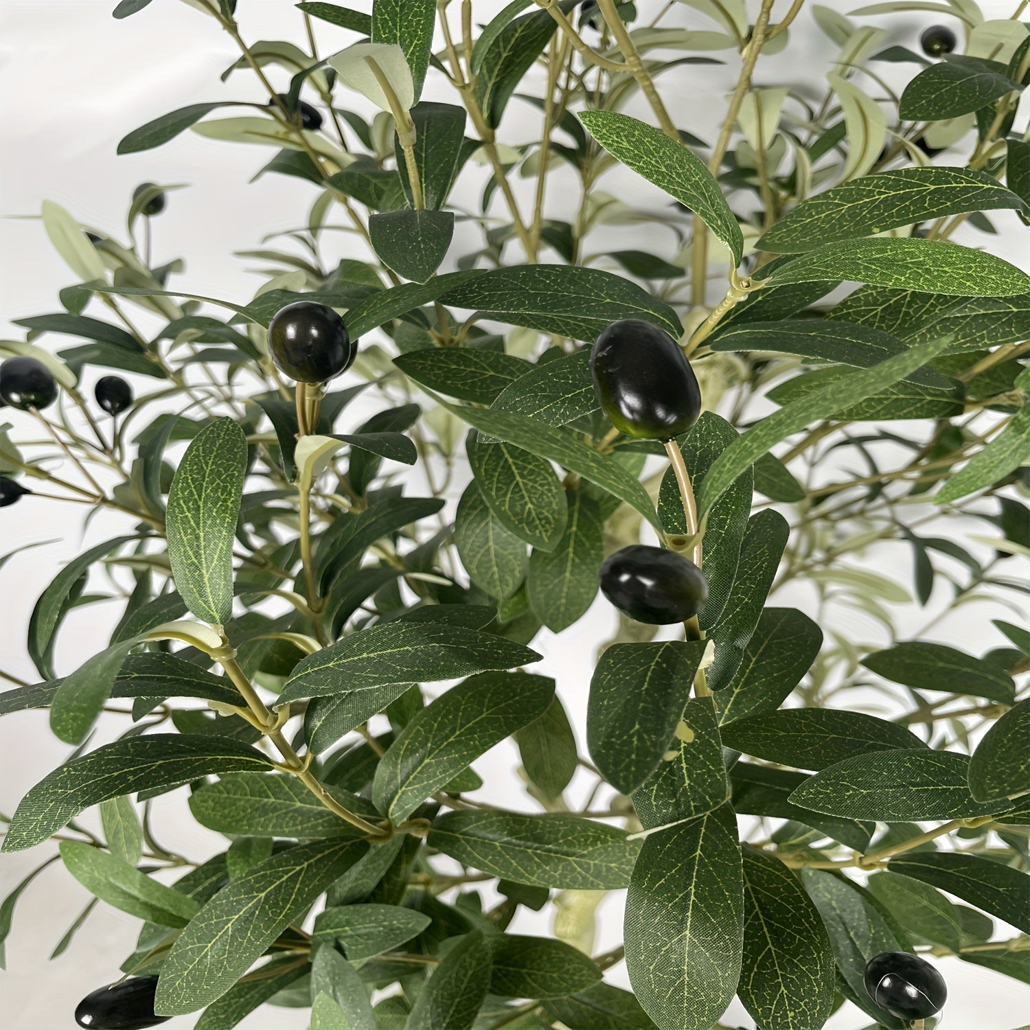 1pc, Olive Tree Artificial Indoor, 62.99inch,  Artificial Tree, Indoor Large Faux Olive Tree And Fruits Artificial Plants Silk Trees, Wall Decor, Room Decor, Yard Decor, Garden Decor, Christmas Decor
