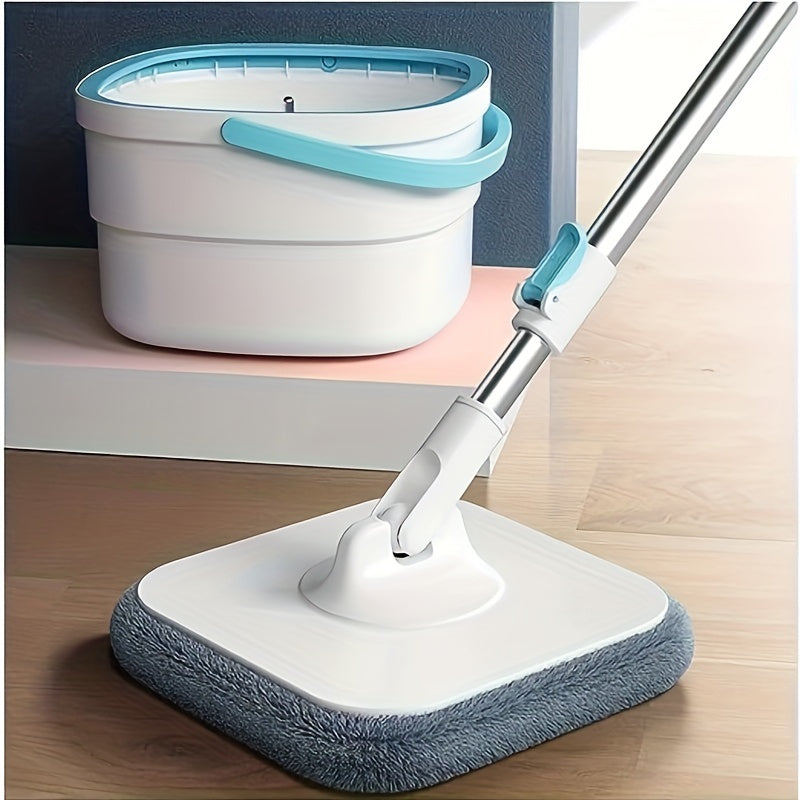 1 Set, Household Mop And Bucket Set, Rotating Floor Mop, With Clean Dirt Separation Bucket, Hand-free Wash Mop, Dry And Wet Use, Perfect For Home, Kitchen, Bathroom Floor, Cleaning Supplies, Cleaning Tool, Back To School Supplies