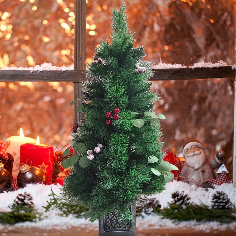 1pc, Classic Gorgeous Christmas Tree Simulates Pine New Year Holiday Garden Decor Atmosphere Pine Needle Tree, Scene Decor, Festivals Decor, Home Decor, Corridors Decor, Offices Decor, Yard Decor, Christmas Decor