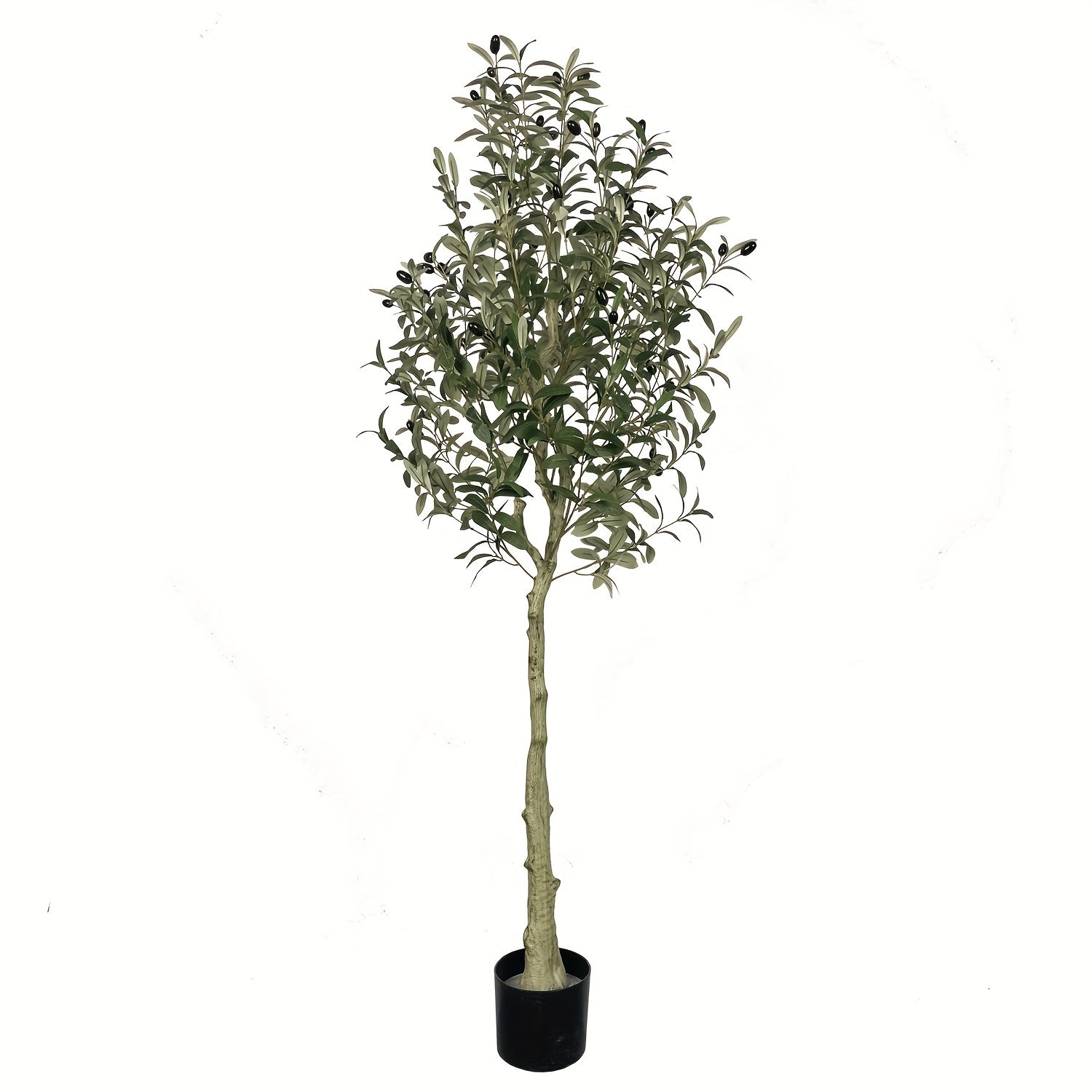 1pc, Olive Tree Artificial Indoor, 62.99inch,  Artificial Tree, Indoor Large Faux Olive Tree And Fruits Artificial Plants Silk Trees, Wall Decor, Room Decor, Yard Decor, Garden Decor, Christmas Decor