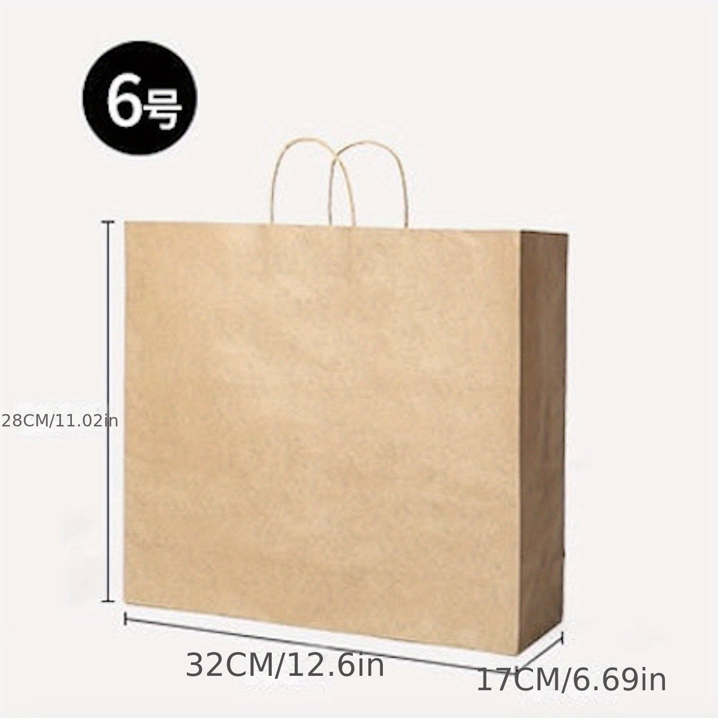 100pcs, 130gsm Brown Kraft Paper Bags With Handles - 100% Recyclable Takeaway Bags For Businesses, Retail, Grocery, Boutique Supplies, Parcel, Packaging, And Home Kitchen Items - Durable And Eco-Friendly