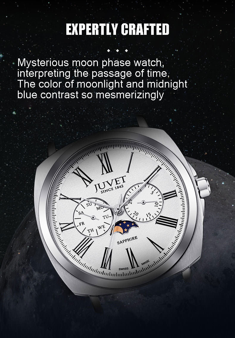 JUVET 7007 A1 Moon Phase Watch for Men