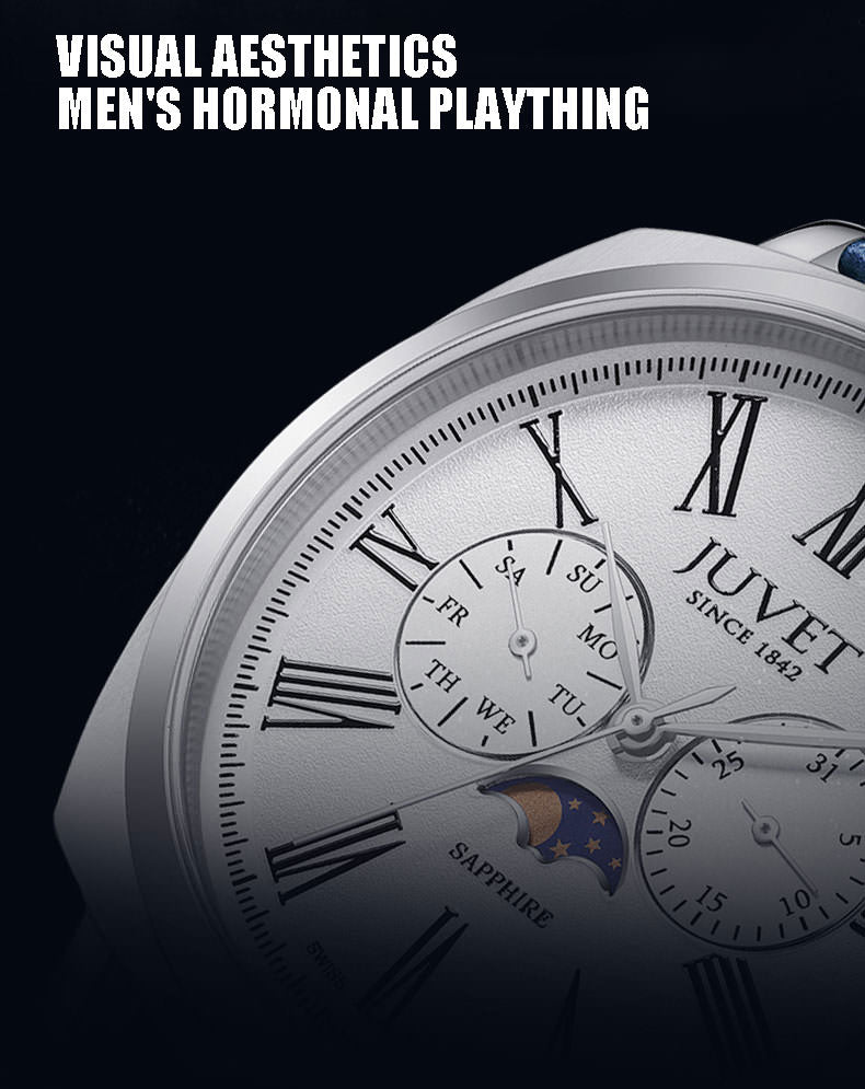 JUVET 7007 A1 Moon Phase Watch for Men