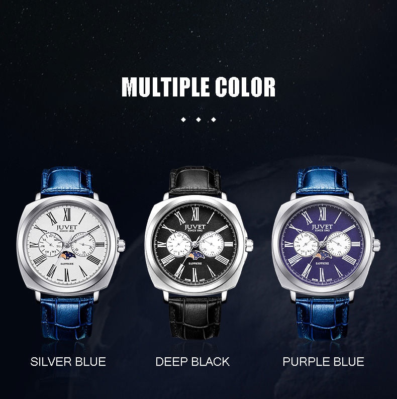 JUVET 7007 A1 Moon Phase Watch for Men