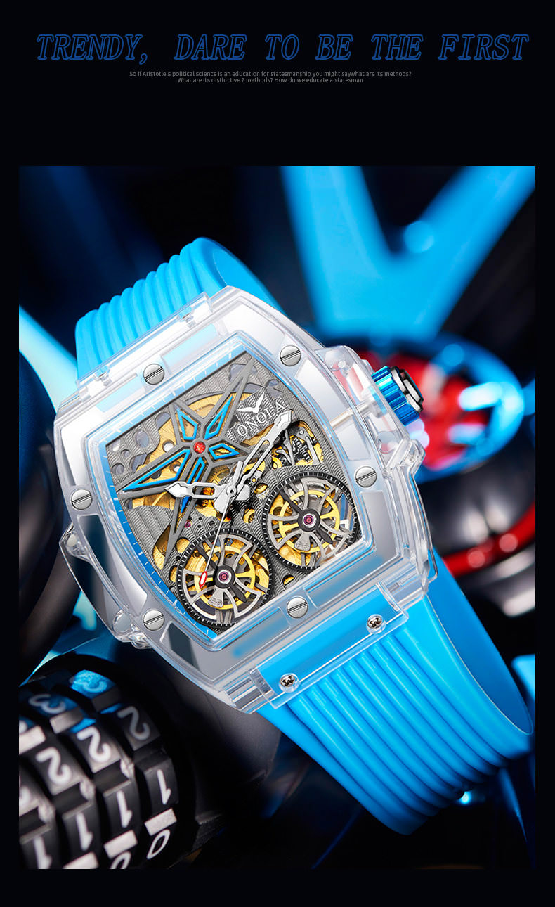 ONOLA 6828 Tonneau Automatic Mechanical Watch for Men