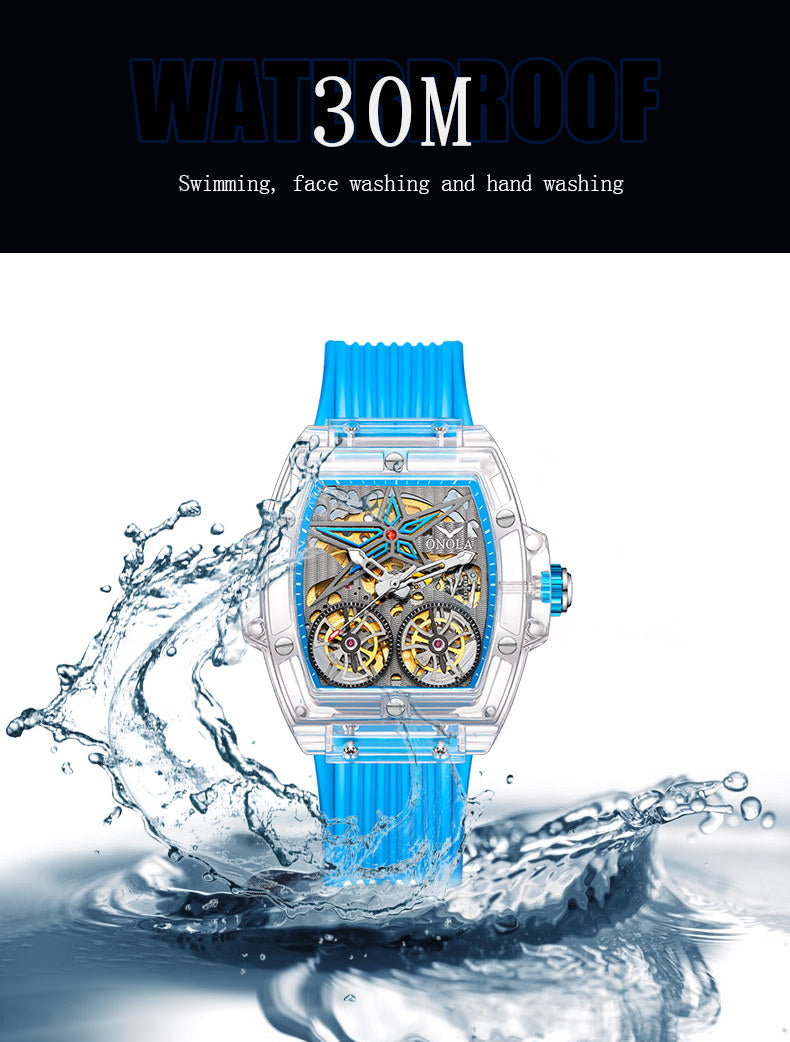 ONOLA 6828 Tonneau Automatic Mechanical Watch for Men