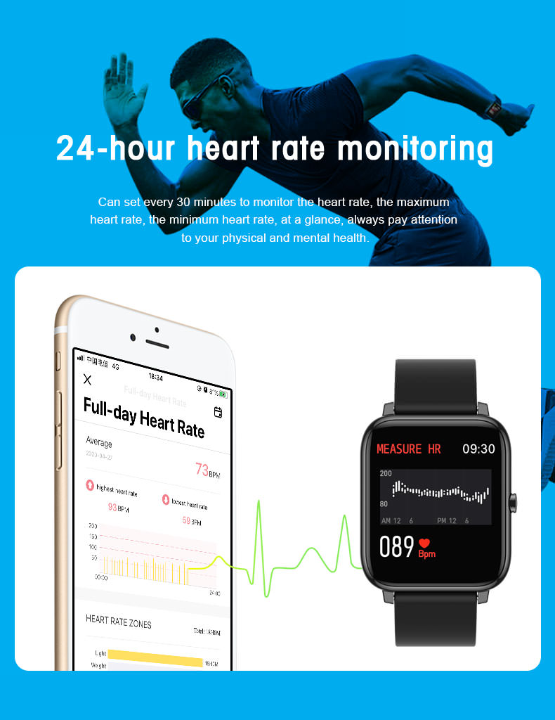 SKMEI P22 Waterproof Smart Watch Touch Screen IP67