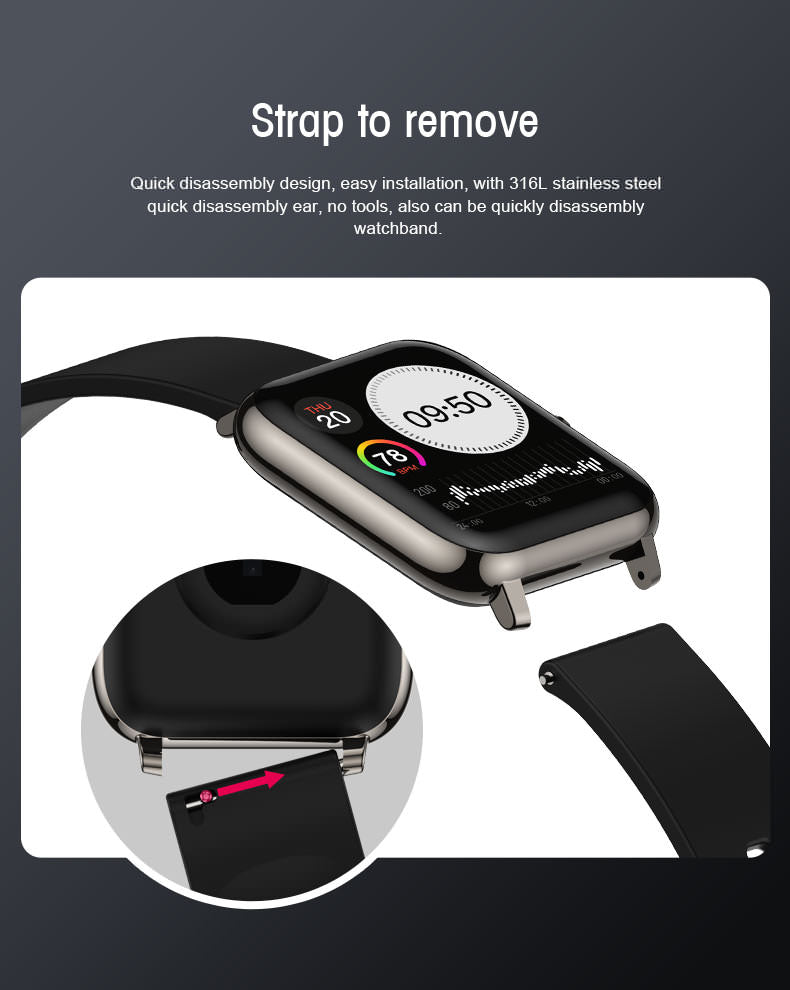 SKMEI P22 Waterproof Smart Watch Touch Screen IP67