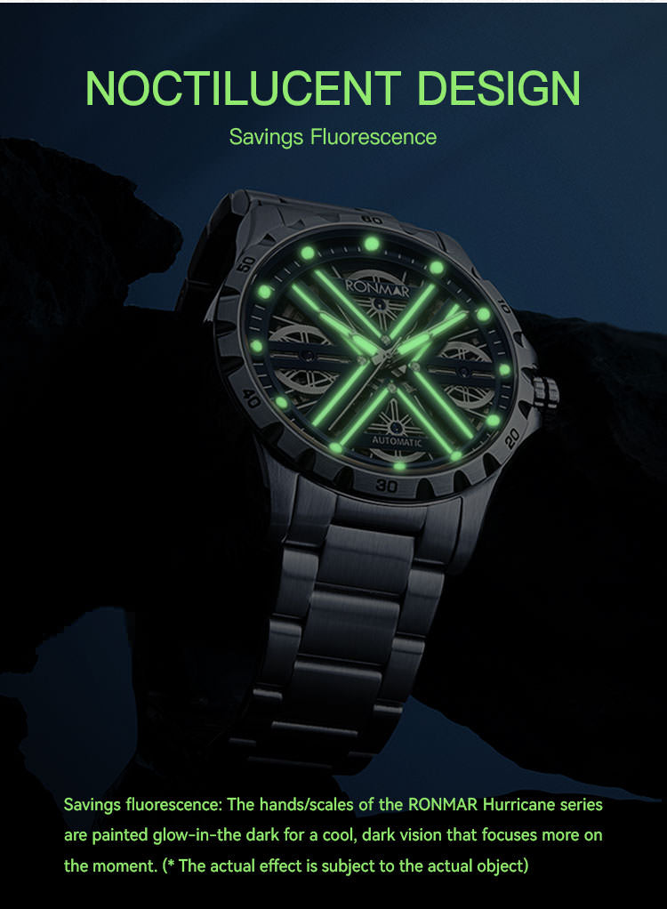 RONMAR RM-006 Winding Automatic Watch for Men w/ Sapphire Mirror