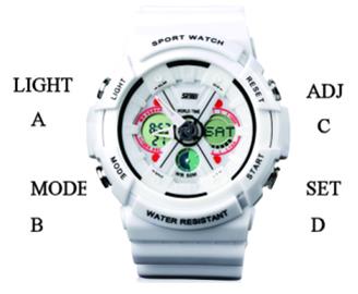 SKMEI 0966 Plaque de cadran de montre numérique