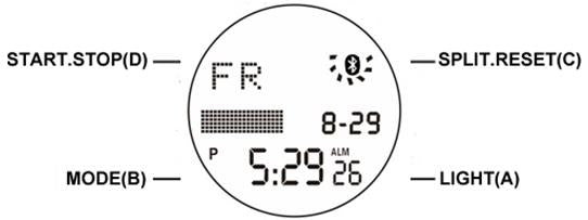 Placa de esfera de reloj digital SKMEI 1010