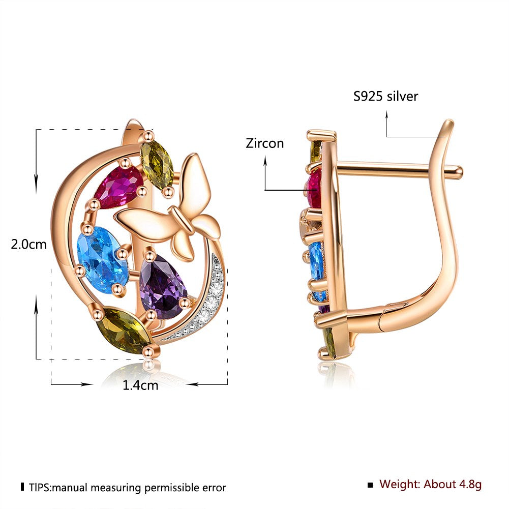 SKMEI KZCE283 Boucles d'oreilles colorées