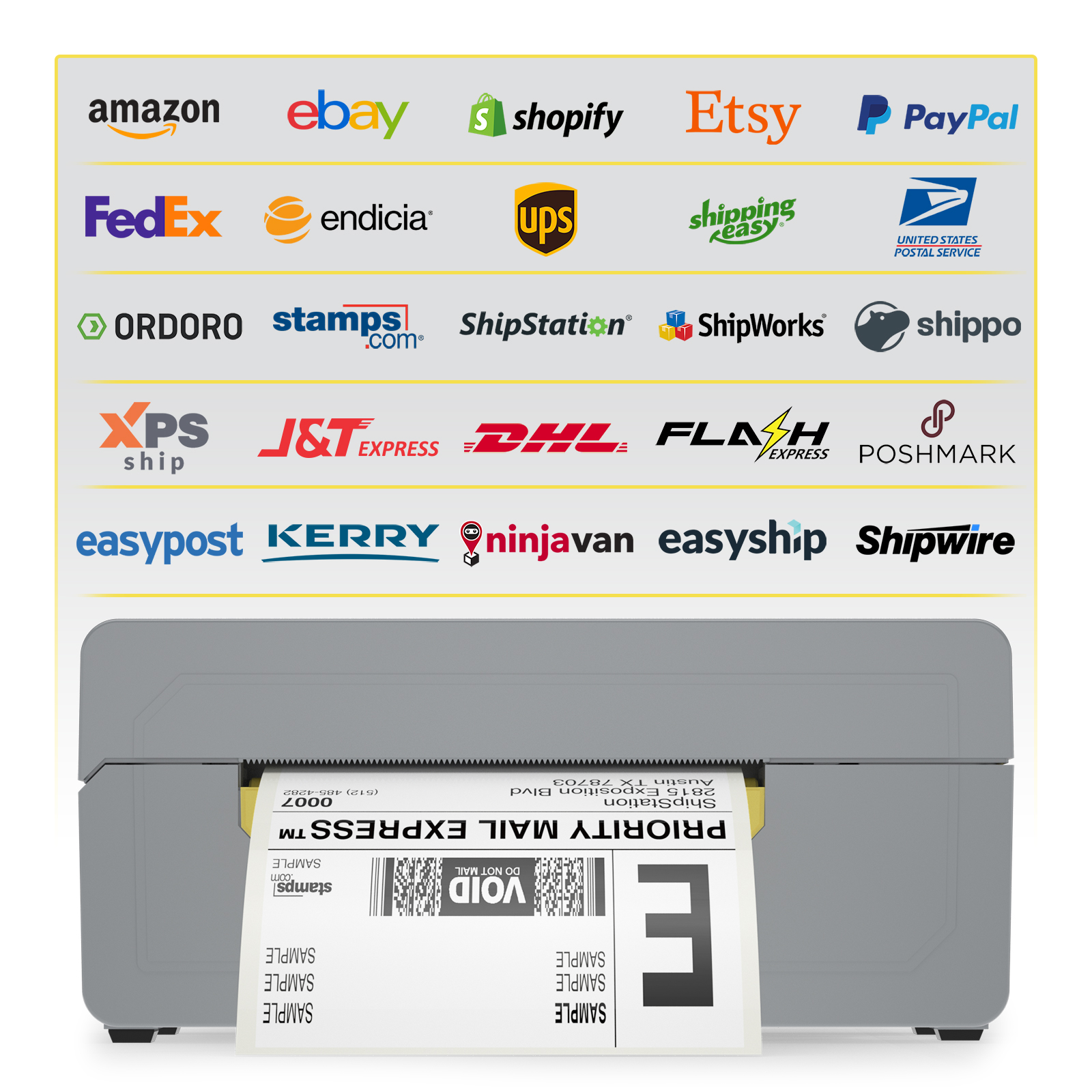 200 mm/s High-speed Shipping Label Printer, Most Cost ...