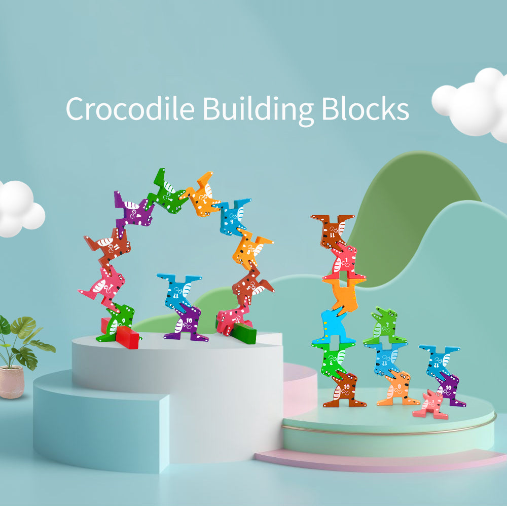 Crocodile building blocks
