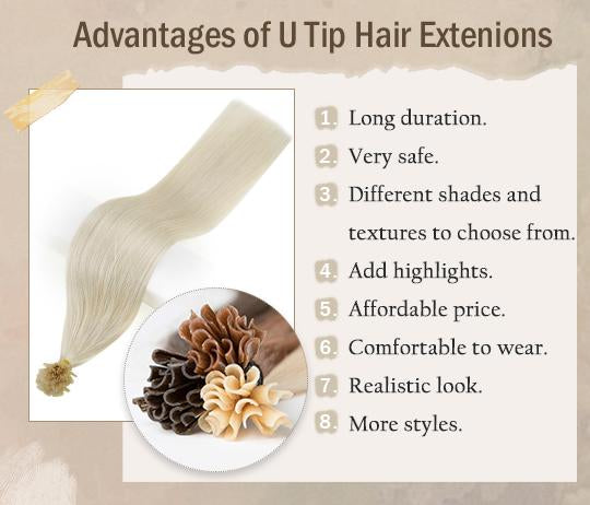 the advantages of u tip human hair extensions