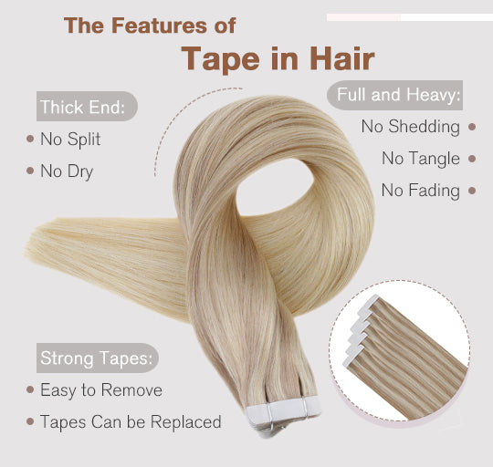 Vivien remy tape in hair 100% real Brazilian human hair silky straight can last for 3-6 months well blend with hair 50 grams and 20 pieces per pack