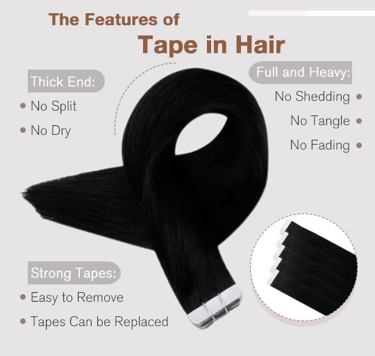 tape in hair extensions can be last for 3-6 months