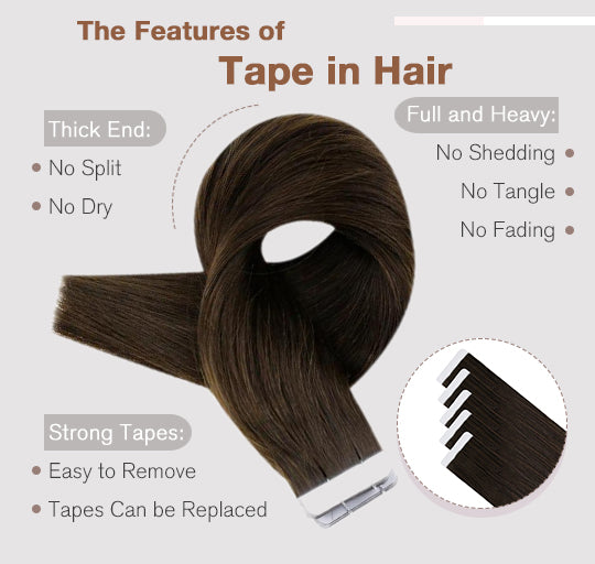 tape in hair extensions can be last for 3-6 months