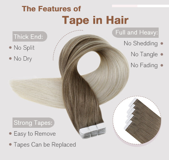 tape in hair extensions silky straight can be last for 3-6 months blend well with your hair