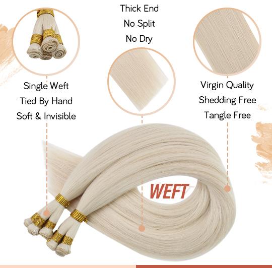 why choose hand tied hair weft?